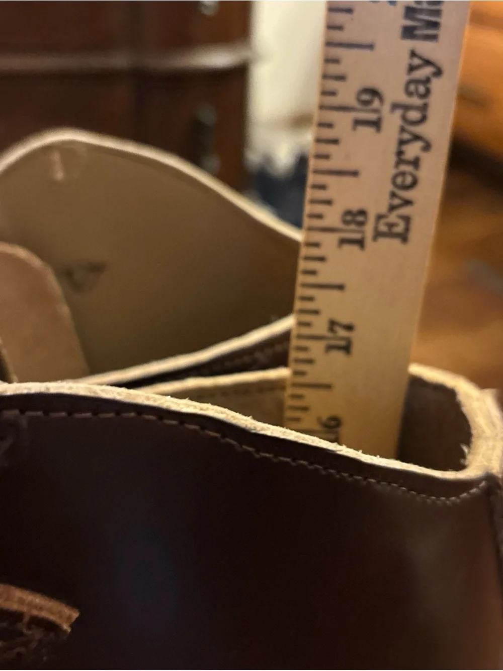 Brown Genuine Leather Riding Boots Knee High Equestrian Front Zip